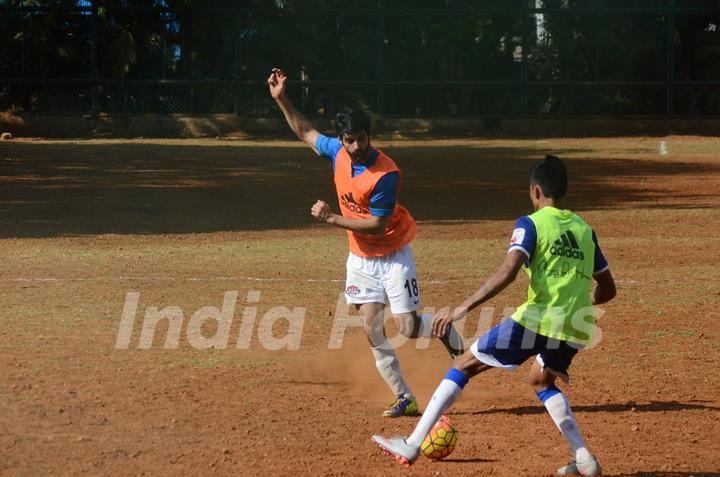 Celebs Snapped Practicing Soccer!