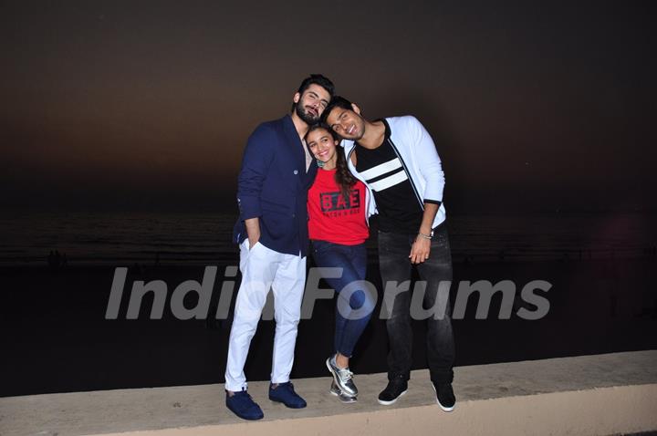 Fawad Khan,Alia Bhatt and Sidharth Malhotra pose for Kapoor & Sons Photo Shoot