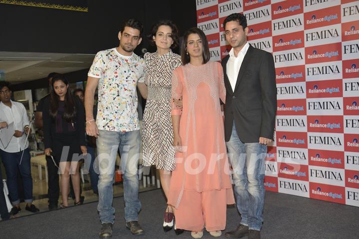 Kangana Ranaut With Rangoli at Femina Cover Launch