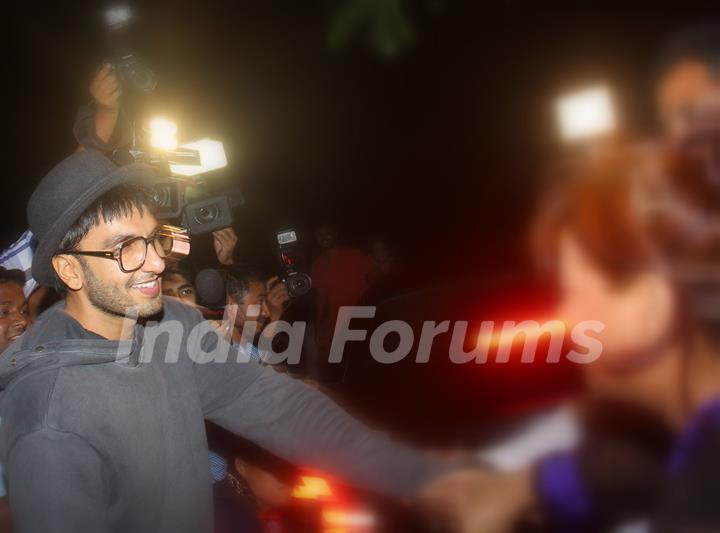 Ranveer Singh Snapped at Zoya Akhtar's House