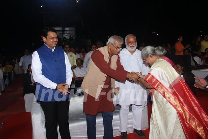 Maharashtra CM Devendra Fadnavis at Zee Marathi Event