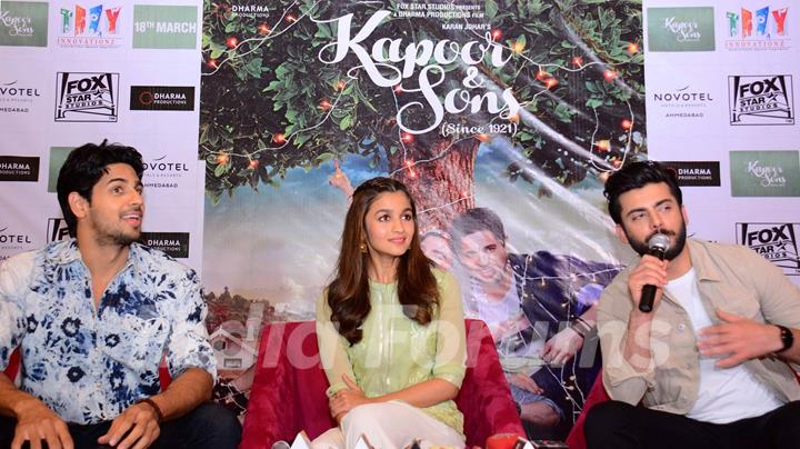 Kapoor & Sons Promotions in Ahemdabad