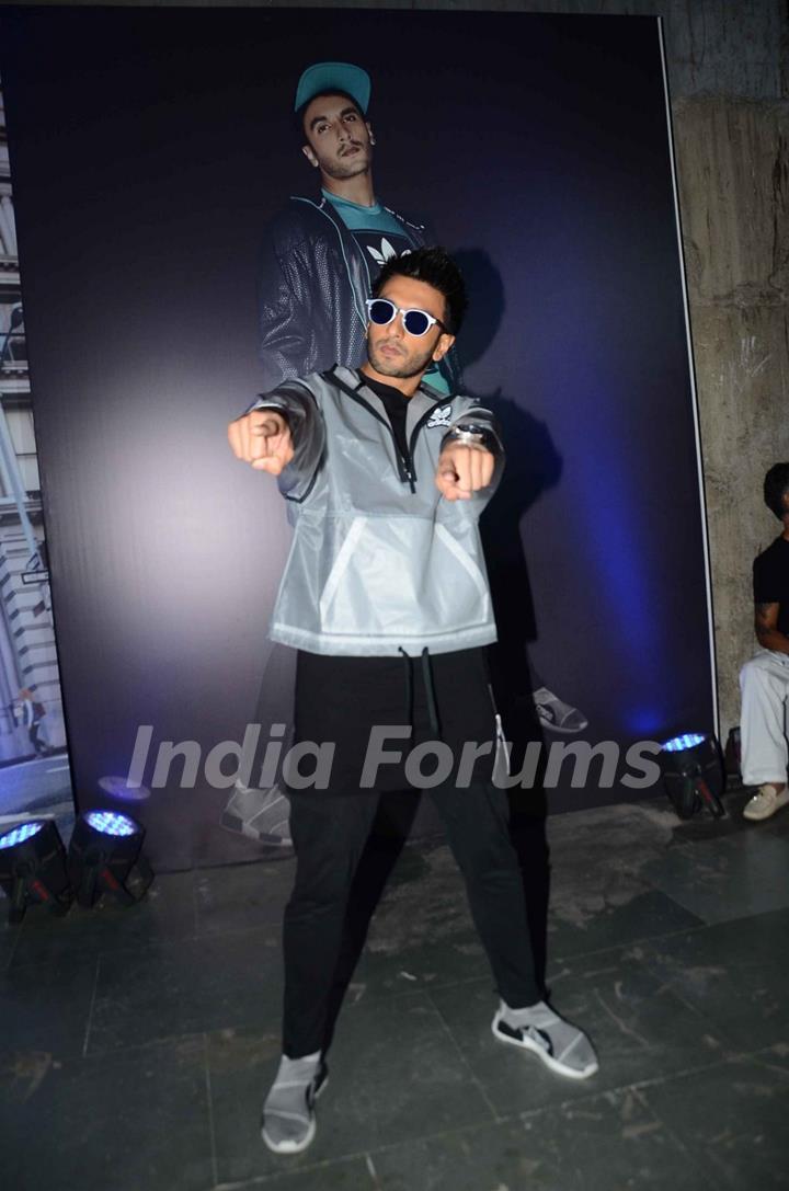 Ranveer Singh at Adidas Launch