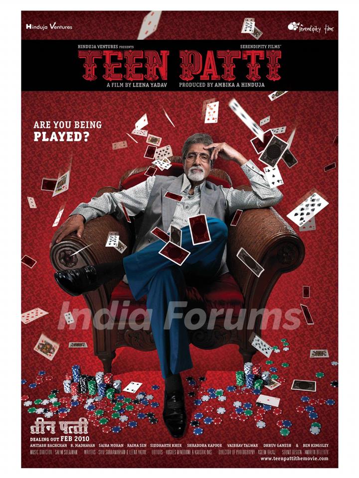 Poster of Teen Patti movie with Amitabh Bachchan