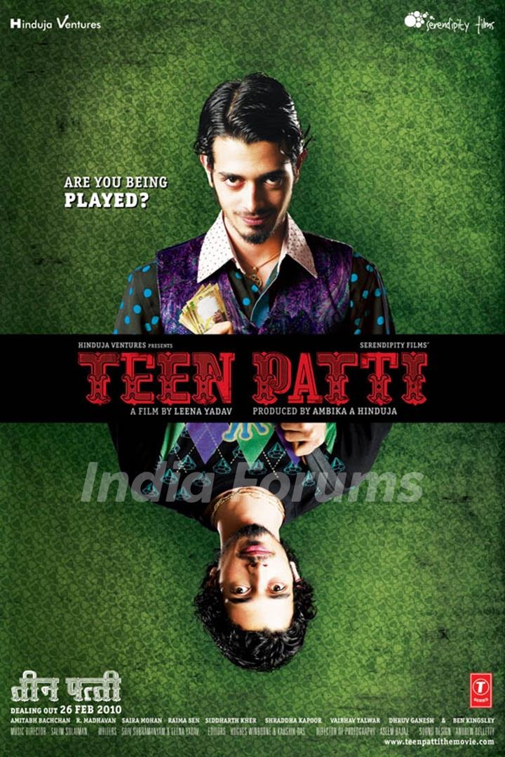 Teen Patti movie poster with Dhruv Ganesh