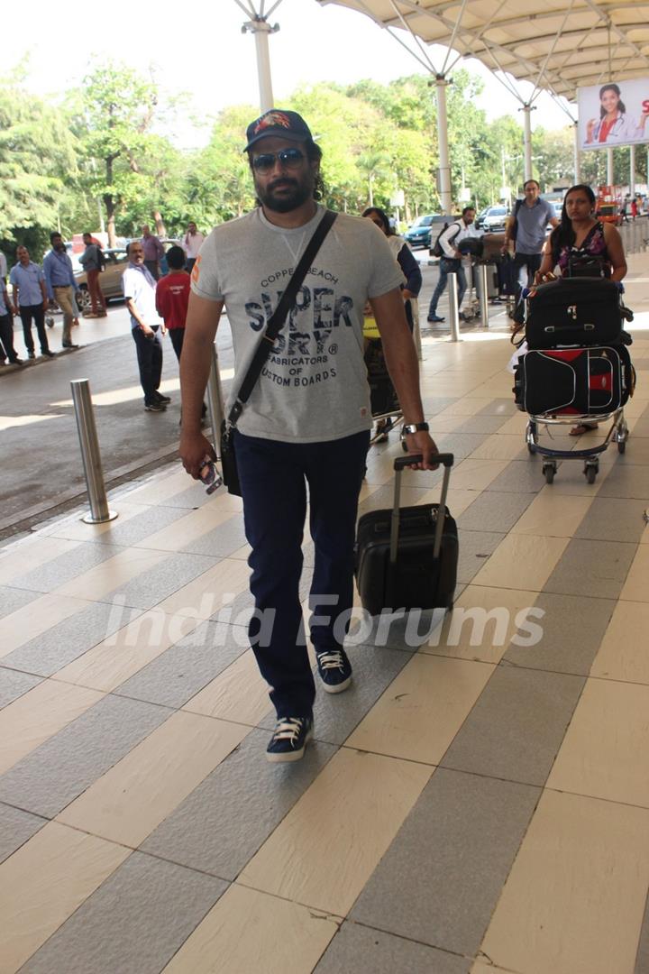 R. Madhavan Snapped at Airport