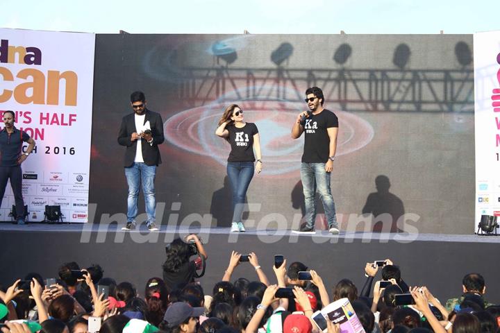 Kareena Kapoor and Arjun Kapoor at DNA CAN Women's Marathon