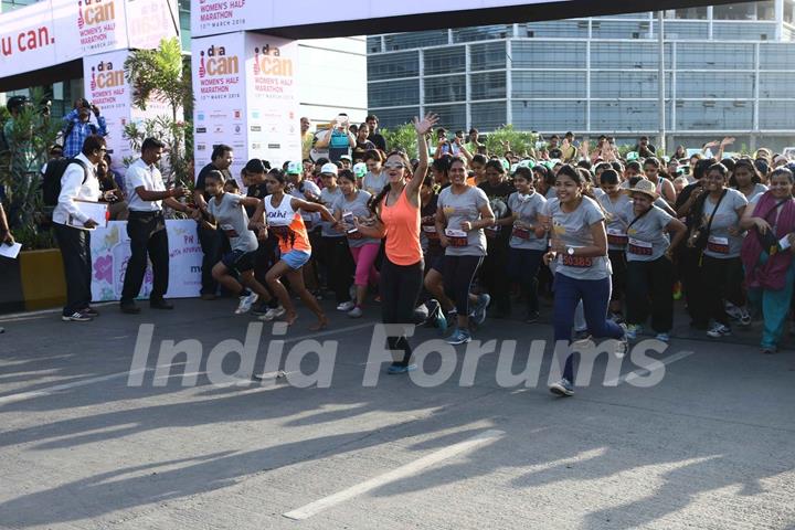 Tara Sharma at DNA CAN Women's Marathon