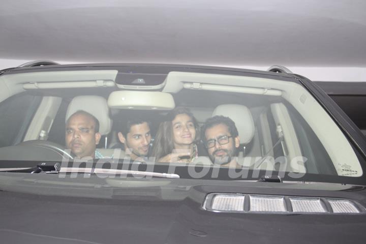 Alia Bhatt and Sidharth Malhotra at Karan Johar's Bash