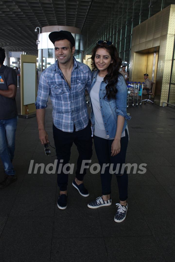 Rithvik Dhanjani and Asha Negi Snapped at Airport