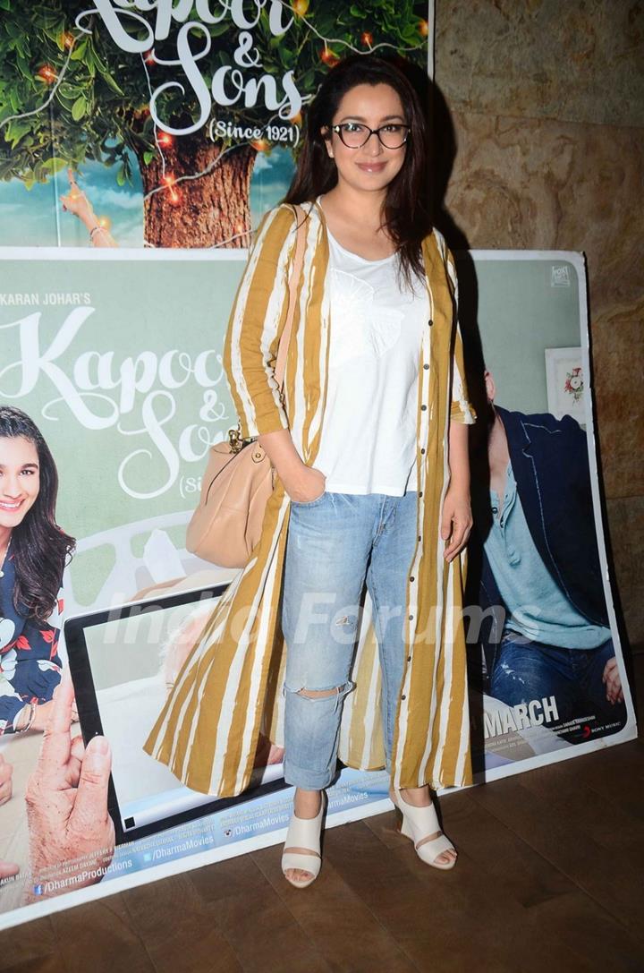 Tisca Chopra at Special Screening of Kapoor & Sons