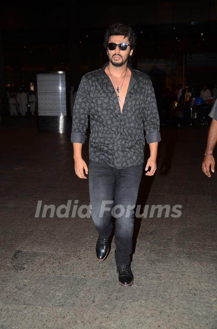 Arjun Kapoor Returns from Chandigarh