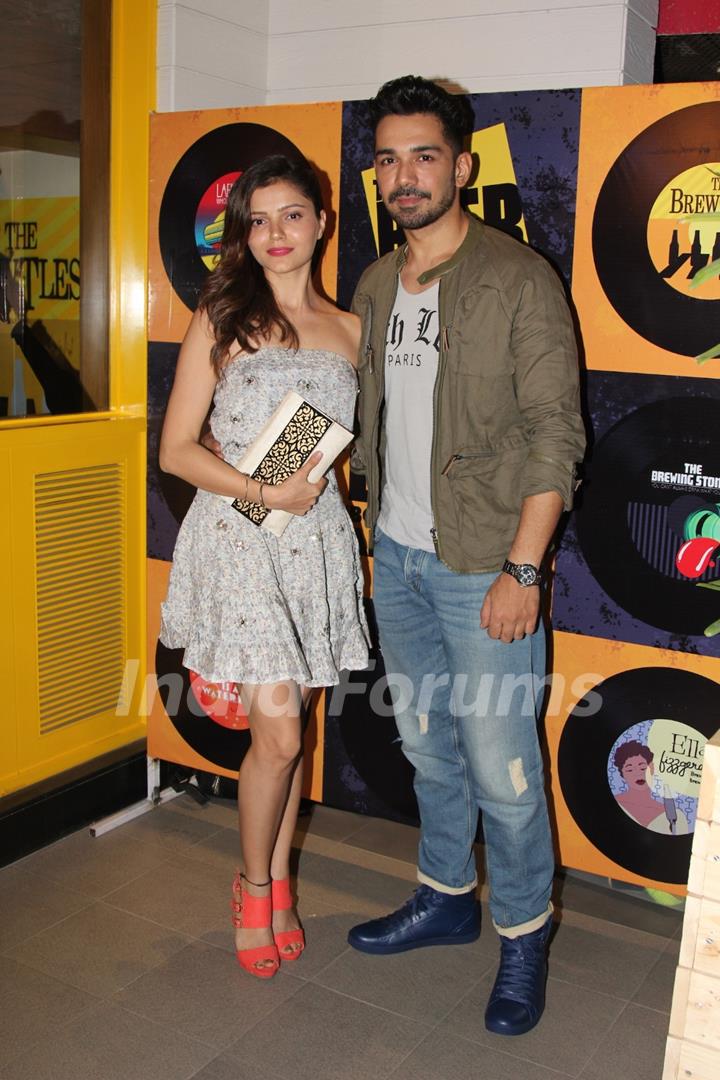 Rubina Dilaik and Abhinav A Shukla at Beer Cafe Launch