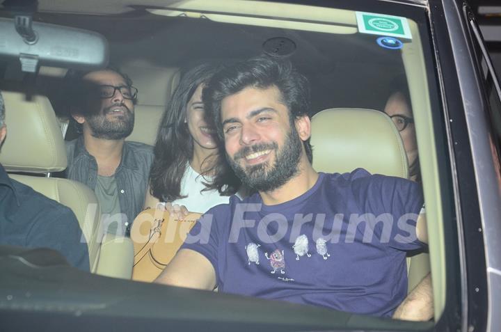 Fawad Khan was snapped at Hiroo Johar's Birthday Bash