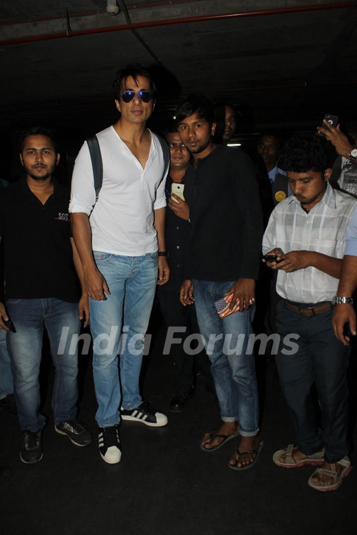 Sonu Sood Snapped at Airport