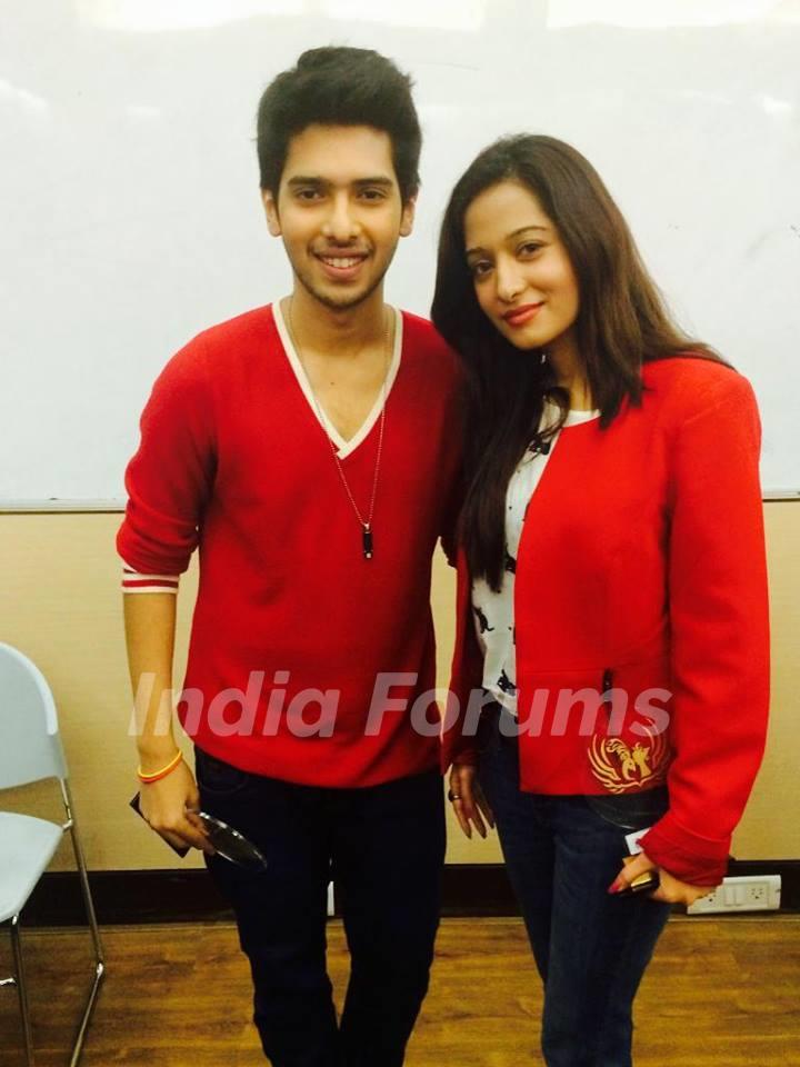 Preetika Rao with Armaan Mallik judging a singing competition