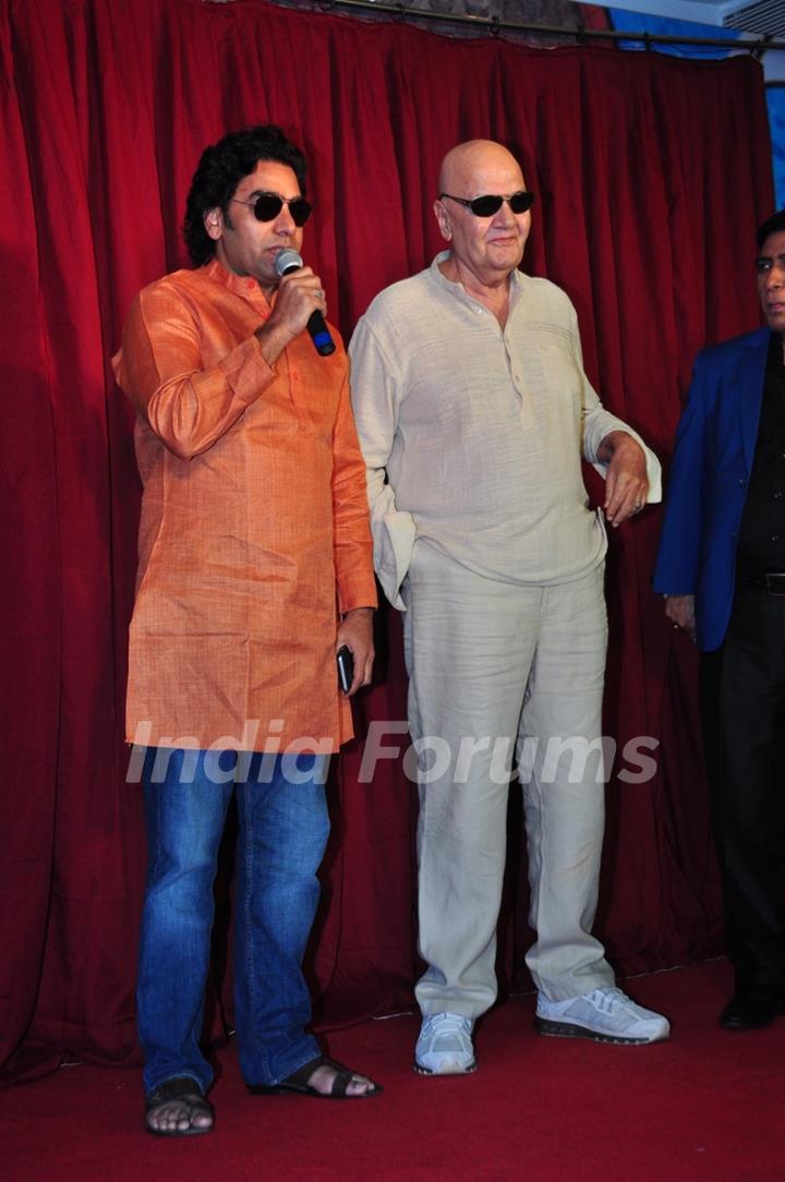 Actor Ashutosh Rana with Prem Chopra at Udanchoo Film Promotions