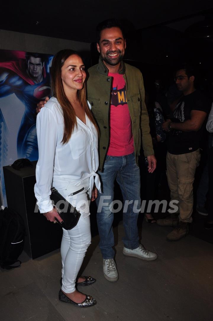 Abhay Deol and Esha Deol at Special Screening of Batman V Superman