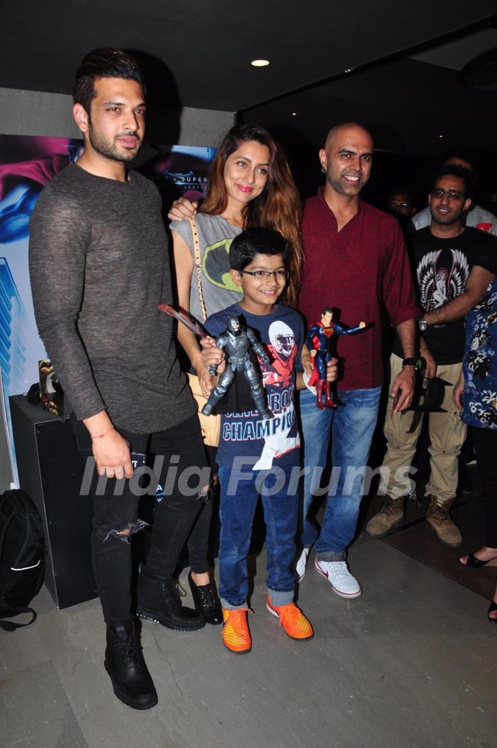 Karan Kundra and Raghu Ram at Special Screening of Batman V Superman