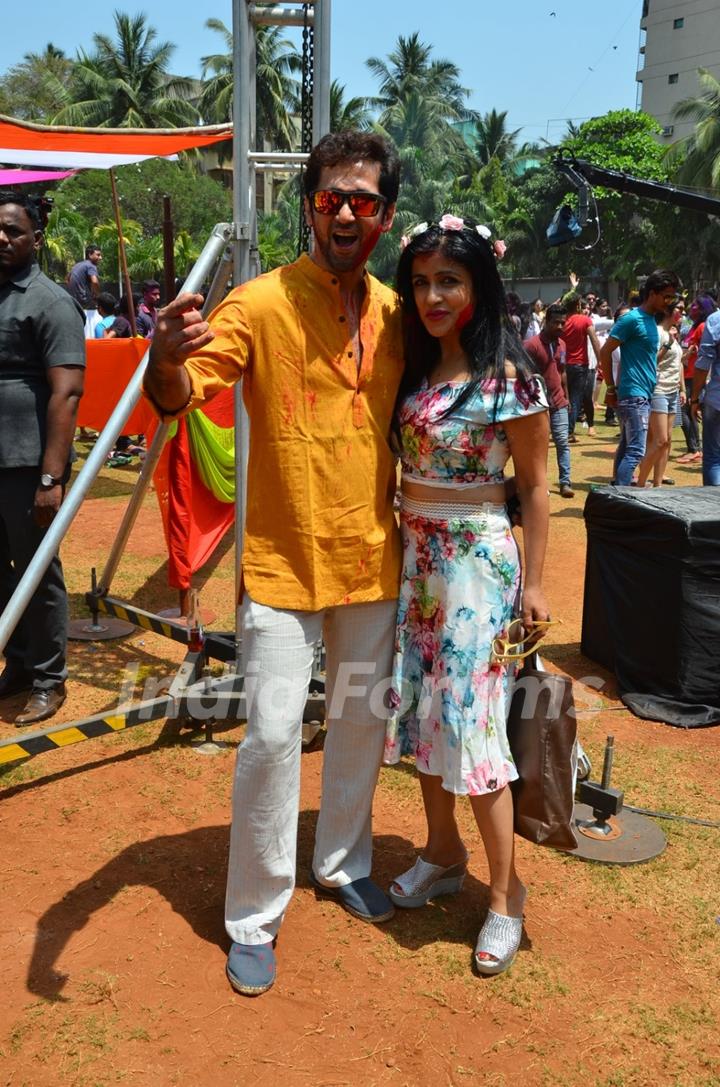 Shibani Kashyap at Meet Bros Holi Celebrations