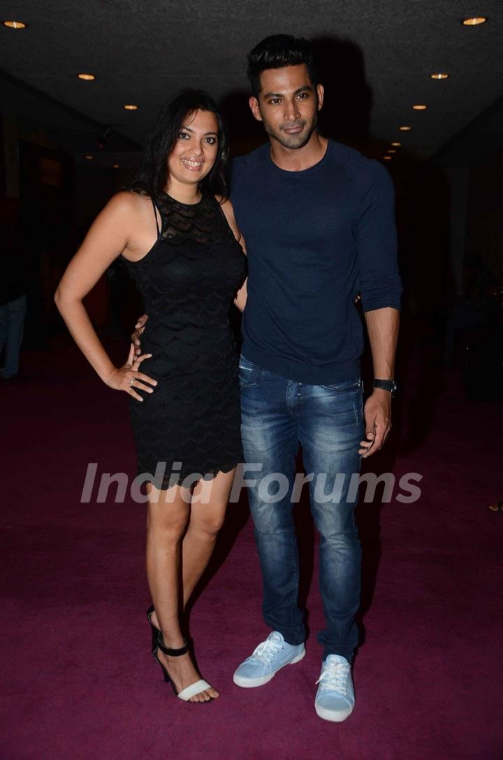 Vivan Bhatena with wife at Premiere of 'Who's Line is It Anyway'