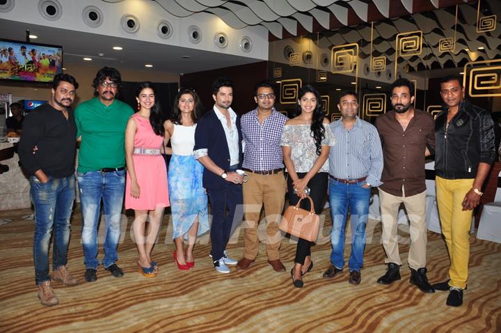 Raqesh Bapat, Riddhi Dogra and Pooja Sawant at Special Screening of Marathi film 'Vrundavan'