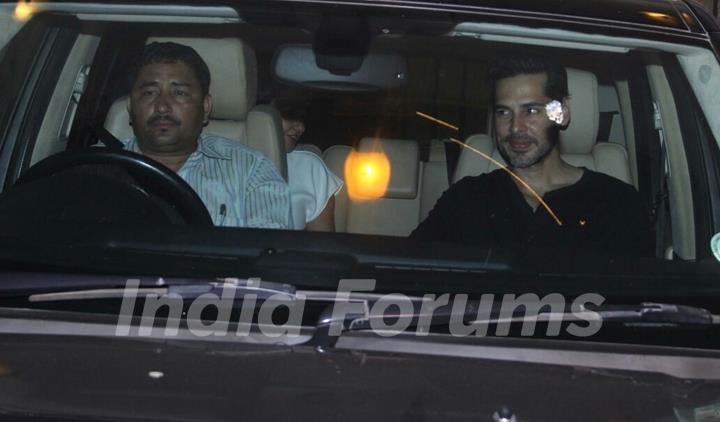 Dino Morea arrives for India Vs Aus Screening at Ritesh Sidhwani's House