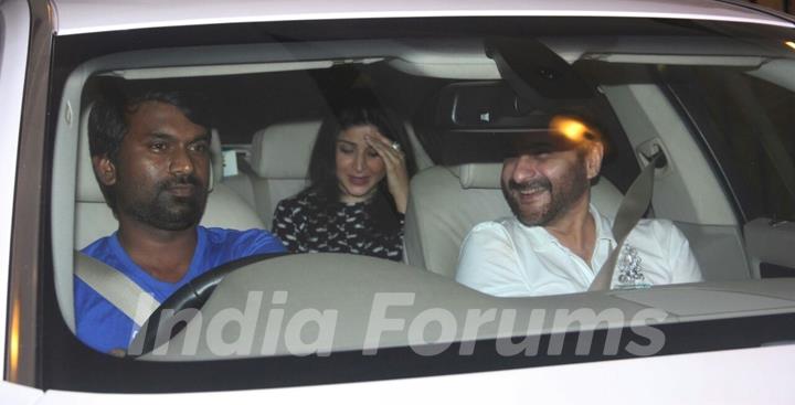 Sanjay and Maheep Kapoor attends India Vs Aus Screening at Ritesh Sidhwani's House