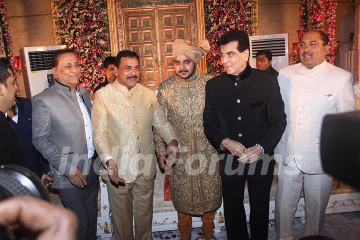 Jeetendra at Wedding Reception of MLA Naseem Khan's son Aamir Khan