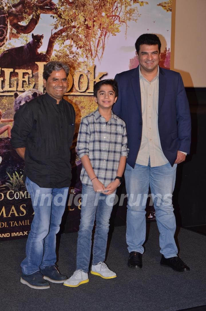 Vishal Bharadwaj and Siddharth Roy Kapur at Neel Sethi's International Tour for The Jungle Boook