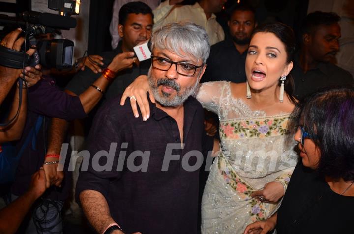 Aishwarya Rai Bachchan at Sanjay Leela Bhansali's Party for Winning National Award