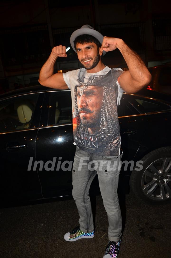 Ranveer Singh at Sanjay Leela Bhansali's Party for Winning National Award