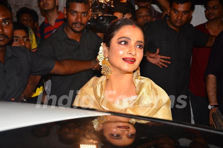 Rekha at Sanjay Leela Bhansali's Party for Winning National Award