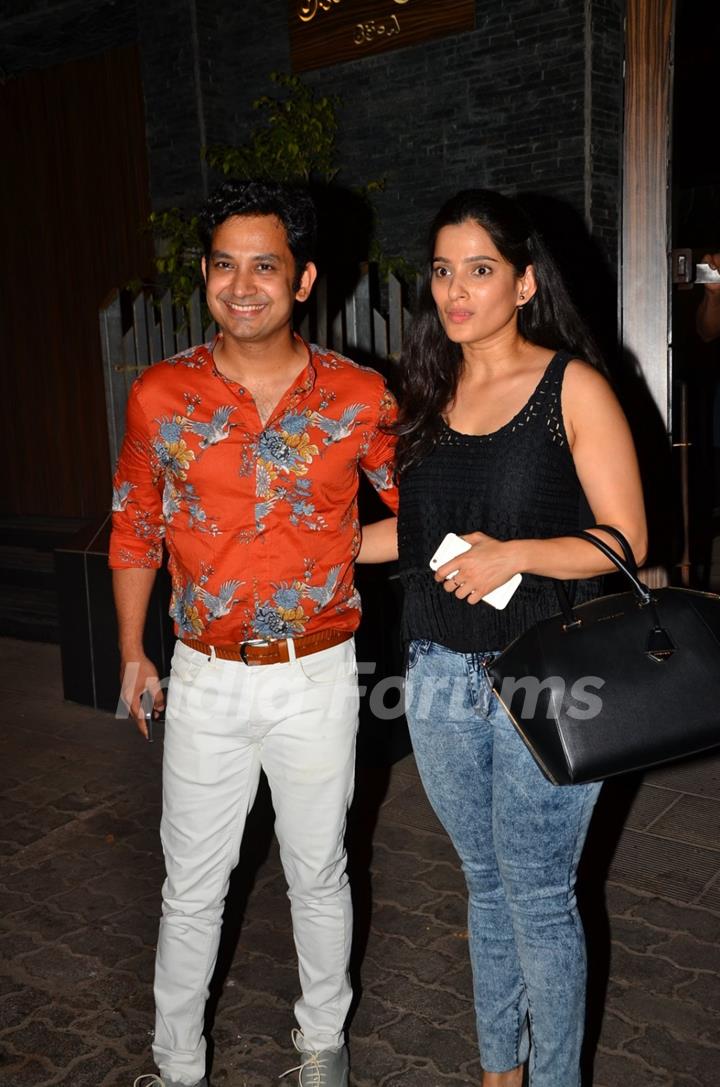 Priya Bapat and Umesh Kamat attends a Party at Aamir Khan's Residence