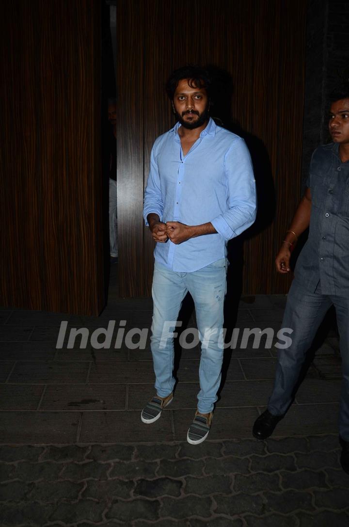 Riteish Deshmukh attends a Party at Aamir Khan's Residence