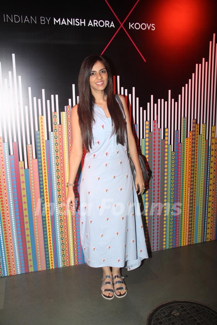 Nishka Lulla at 'Indian by Manish Arora X KOOVS' Event