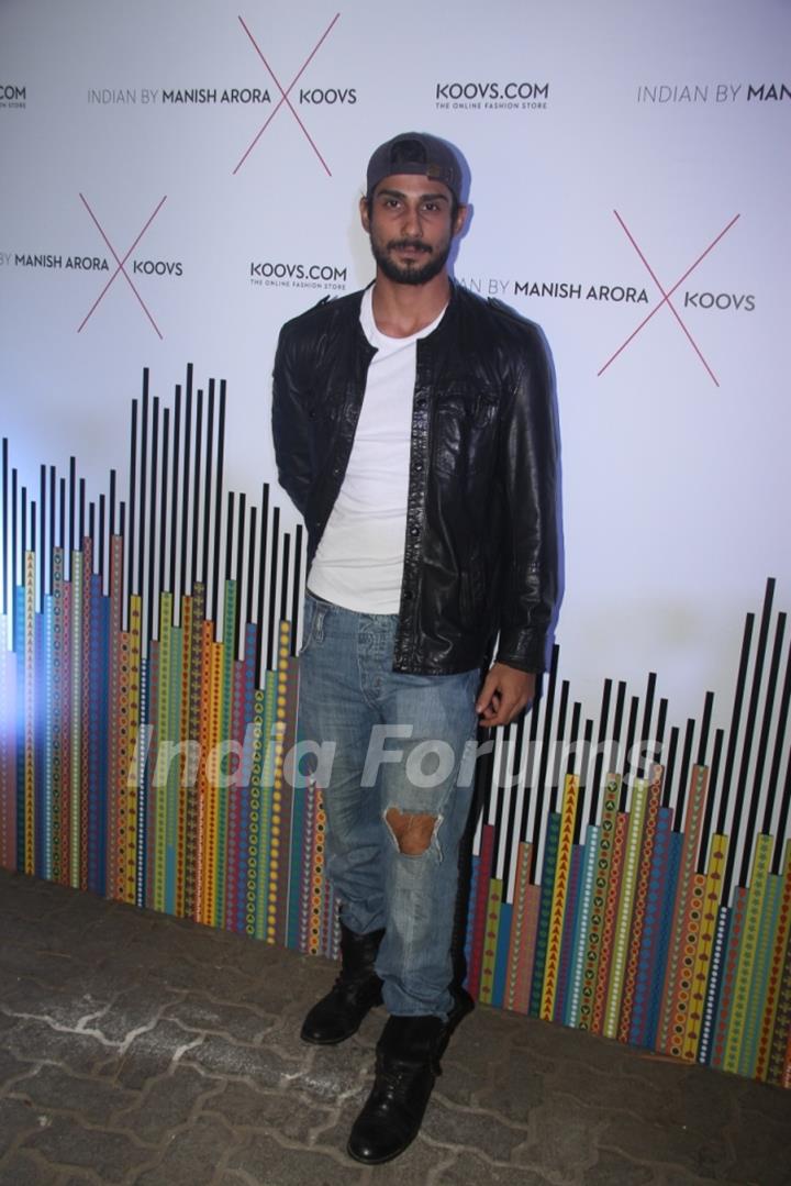 Prateik Babbar at 'Indian by Manish Arora X KOOVS' Event