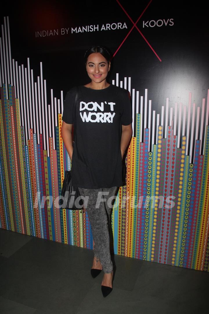 Sonakshi Sinha at 'Indian by Manish Arora X KOOVS' Event