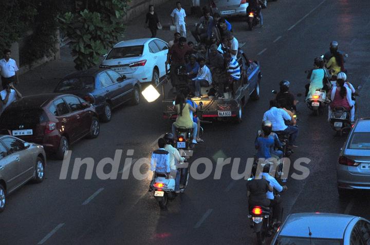 Shraddha Kapoor and Aditya Roy Kapur Snapped Shooting for the film 'OK Jaanu'