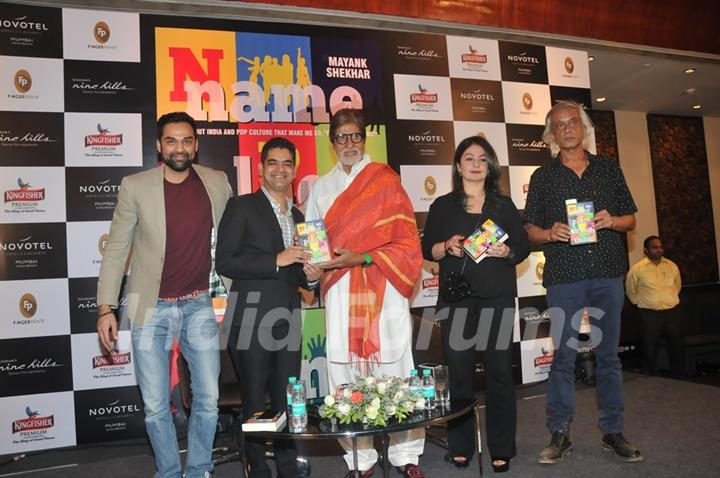 Abhay Deol and Amitabh Bachchan at Launch of Mayank Shekhar's Book 'Name Place Animal Thing'