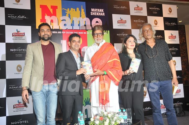 Abhay Deol, Amitabh Bachchan, Pooja Bhatt & Sudhir Mishra at Launch of Book 'Name Place Animal Thing