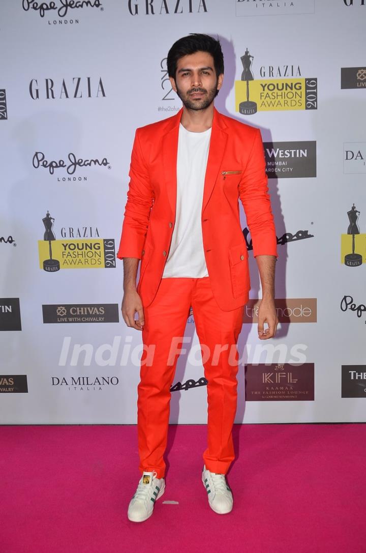 Kartik Aaryan at Grazia Young Fashion Awards