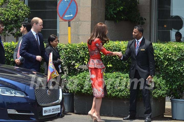 Prince William and Kate at their visit in Mumbai