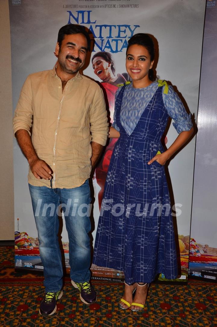Pankaj Tripathi and Swara Bhaskar at the Promotions of 'Nil Battey Sannata'