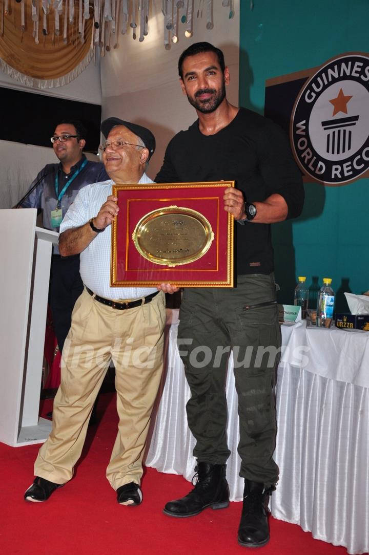 John Abraham at Bisleri Student Felicitation