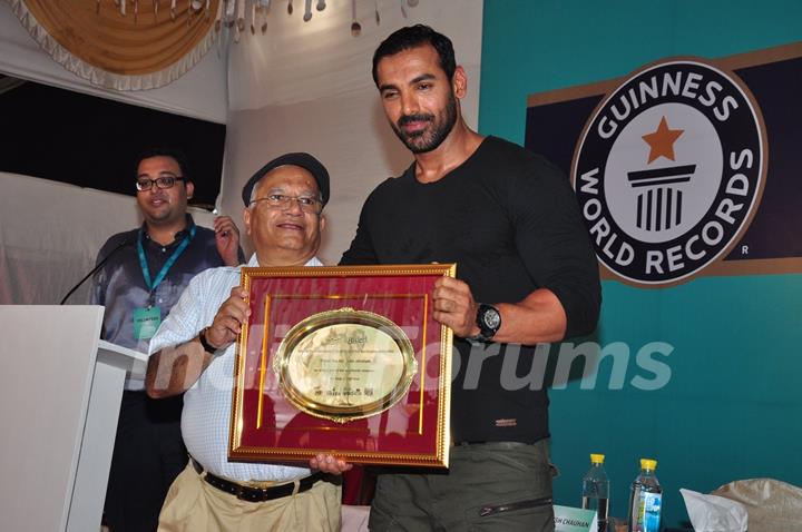 John Abraham at Bisleri Student Felicitation