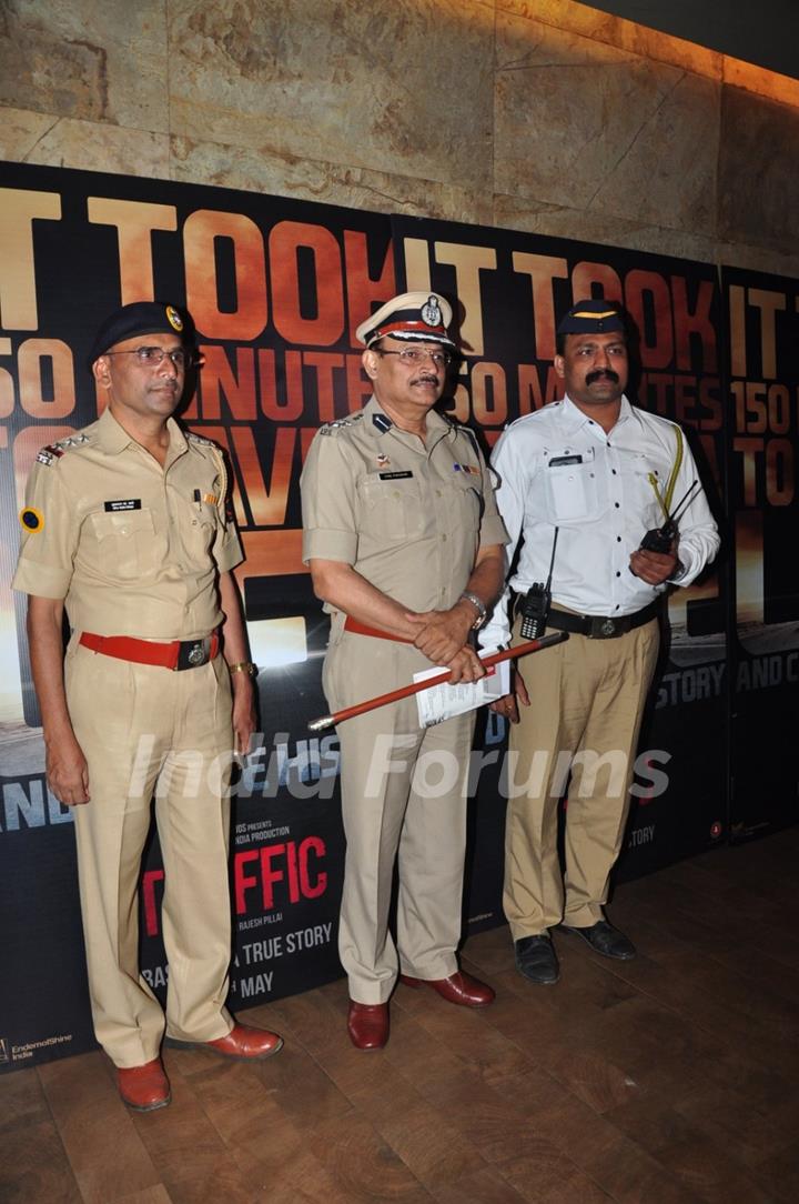 Additional Commissioner of Traffic Police, Sunil Paraskar at Trailer Launch of 'Traffic'