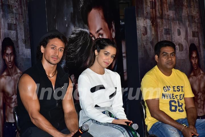 Tiger Shroff, Shraddha Kapoor and Sabbir Khan at Promotions of Baaghi