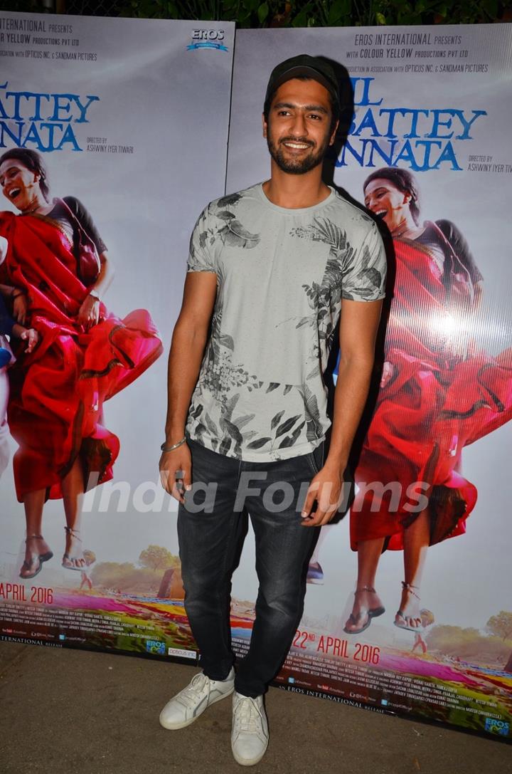 Vicky Kaushal at Special Screening of 'Nil Battey Sannata'