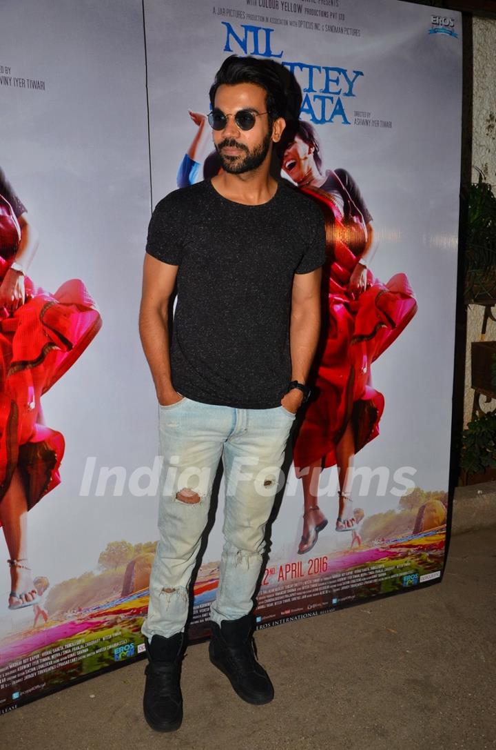 Rajkummar Rao at Special Screening of 'Nil Battey Sannata'